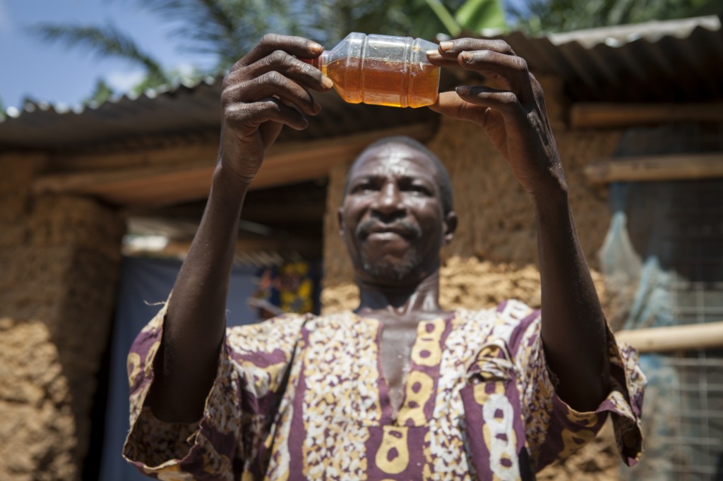YOWE supported bee keepers and farmers Thomas and Rachel Djangme in the village of Korme Towe